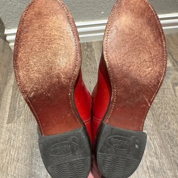 Justin Boots Bold Red Western Boots - Picture 6 of 8